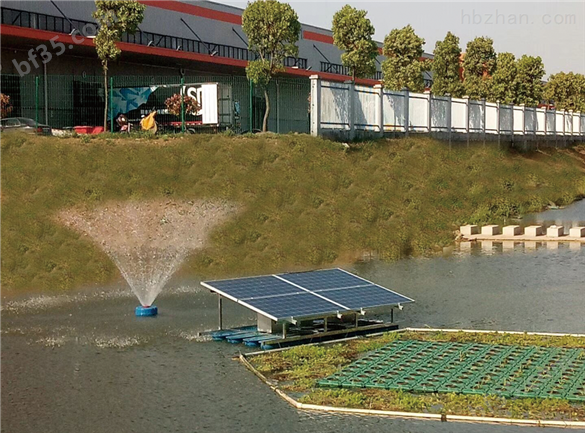 浮水喷泉式的太阳能曝气机