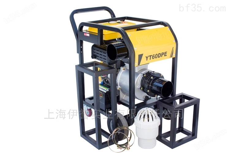 上海伊藤YT60DPE柴油机水泵6寸移动式电启动