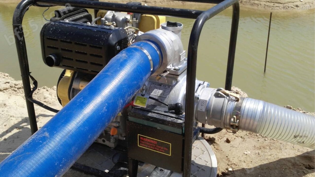 6寸大型柴油水泵工地户外农用抽水（图）